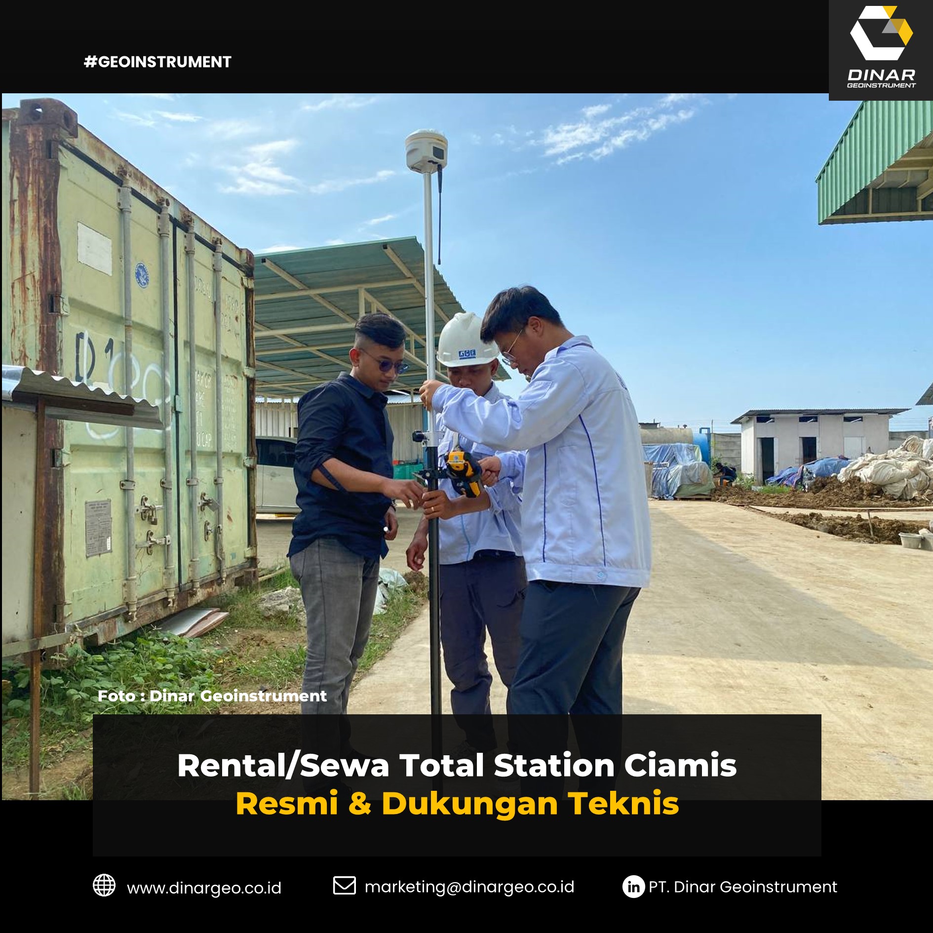 Rental/Sewa Total Station Ciamis Resmi & Dukungan Teknis